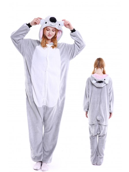Koala Kigurumi Onesie Pyjamas Weich Flannel Unisex Tier Kostüme Für Damen & Herren
