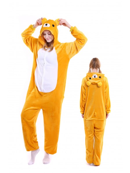 Rilakkuma Kigurumi Onesie Pyjamas Weich Flannel Unisex Tier Kostüme Für Damen & Herren