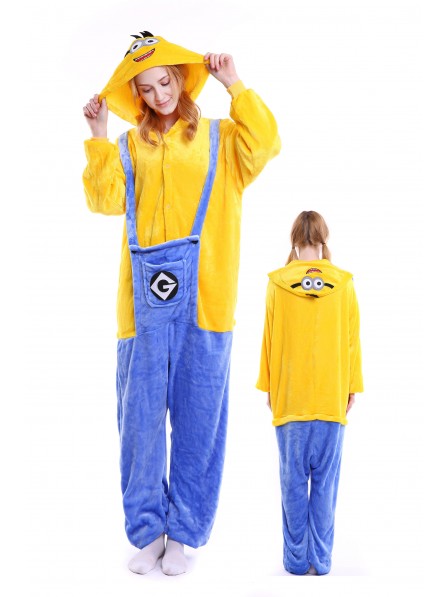 Minions Kigurumi Onesie Pyjamas Weich Flannel Unisex Tier Kostüme Für Damen & Herren
