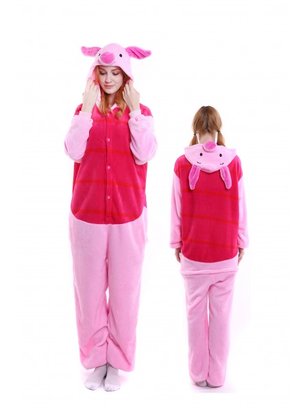 Winnie the Pooh Piglet Kigurumi Onesie Pyjamas Weich Flannel Unisex Tier Kostüme Für Damen & Herren