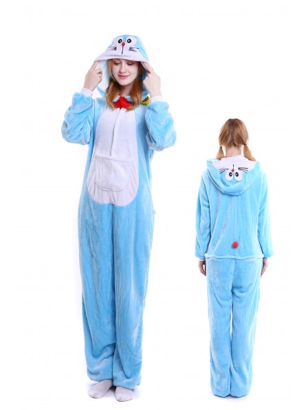 Doraemon Kigurumi Onesie Pyjamas Weich Flannel Unisex Tier Kostüme Für Damen & Herren