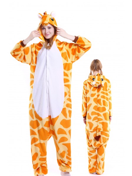 Giraffe Kigurumi Onesie Pyjamas Weich Flannel Unisex Tier Kostüme Für Damen & Herren