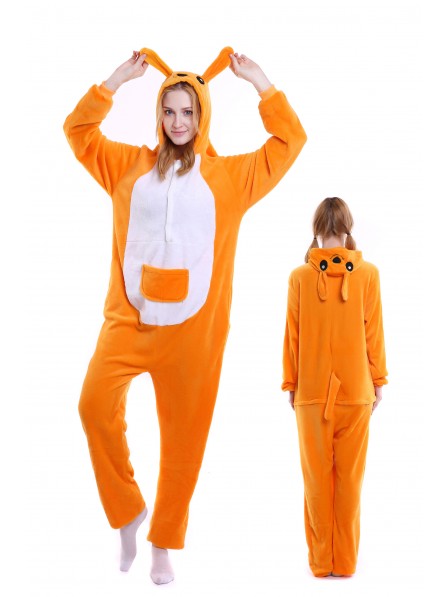 Känguru Kigurumi Onesie Pyjamas Weich Flannel Unisex Tier Kostüme Für Damen & Herren