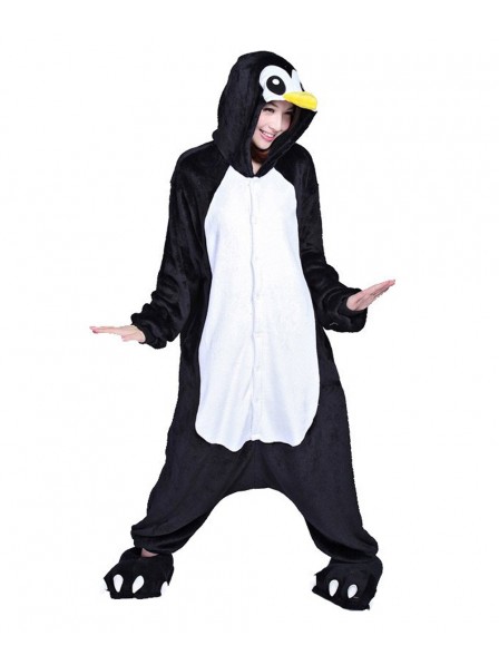 Pinguin Kigurumi Onesie Pyjamas Weich Flannel Unisex Tier Kostüme Für Damen & Herren