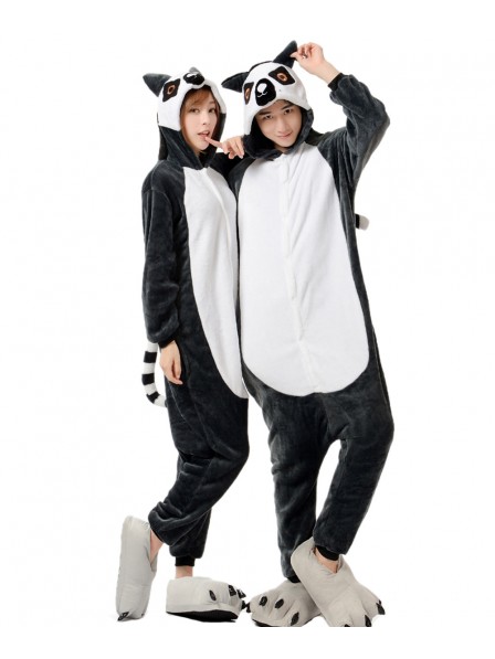 Lemur Kigurumi Onesie Pyjamas Weich Flannel Unisex Tier Kostüme Für Damen & Herren