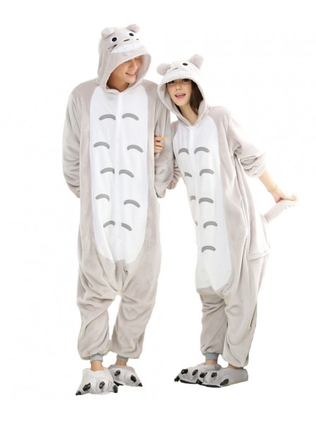 Totoro Kigurumi Onesie Pyjamas Weich Flannel Unisex Tier Kostüme Für Damen & Herren
