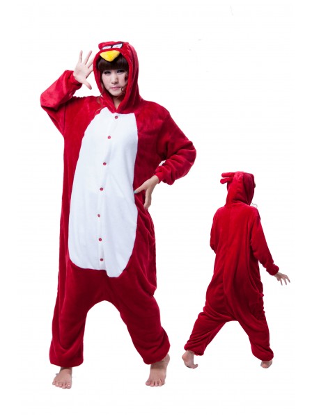 Angry Bird Kigurumi Onesie Pyjamas Weich Flannel Unisex Tier Kostüme Für Damen & Herren