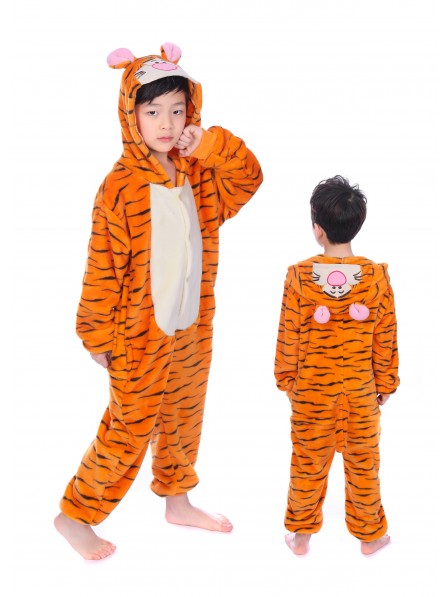 Winnie the Pooh Tigger Onesie Kigurumi Pyjamas Kids Tier Kostüme Für Jugend