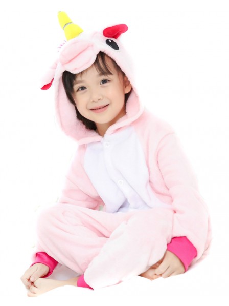 Rosa Einhorn Onesie Kigurumi Pyjamas Kids Tier Kostüme Für Jugend