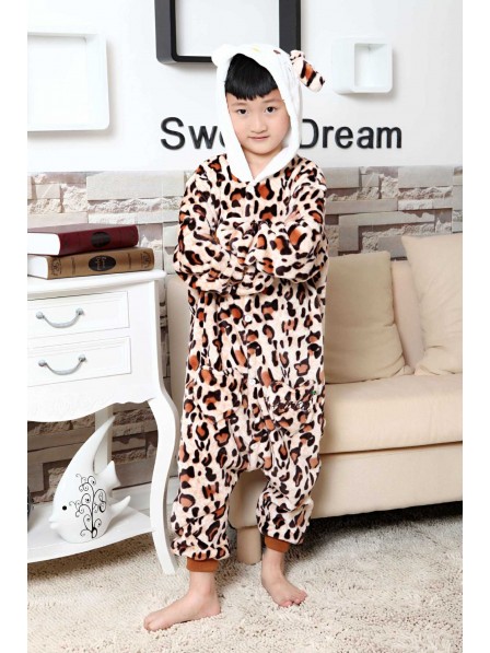 Leopard Kitty Onesie Kigurumi Pyjamas Kids Tier Kostüme Für Jugend