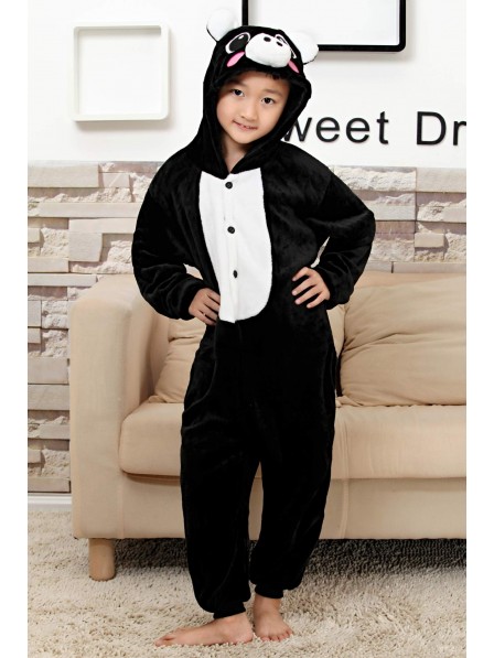 Schwarz Schwein Onesie Kigurumi Pyjamas Kids Tier Kostüme Für Jugend