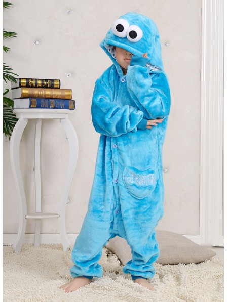 Sesame Street Cookie Monster Onesie Kigurumi Pyjamas Kids Tier Kostüme Für Jugend