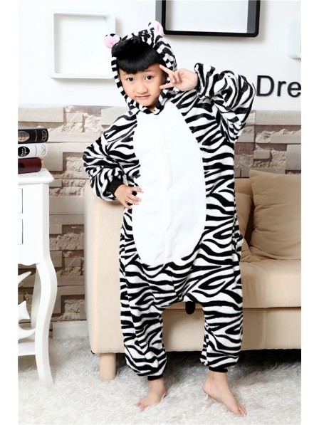 Zebra Onesie Kigurumi Pyjamas Kids Tier Kostüme Für Jugend