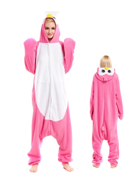 Pink Pinguin Kigurumi Onesie Pyjamas Tier Unisex 