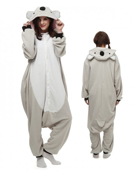 Koala Kigurumi Onesie Pyjamas Polar Fleece Tier Unisex Kostüme Für Erwachsene