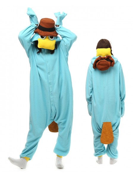 Schnabeltier Kigurumi Onesie Pyjamas Polar Fleece Tier Unisex Kostüme Für Erwachsene