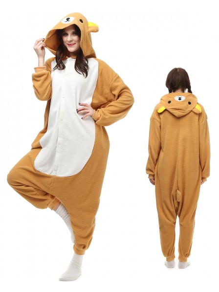Rilakkuma Kigurumi Onesie Pyjamas Polar Fleece Tier Unisex Kostüme Für Erwachsene