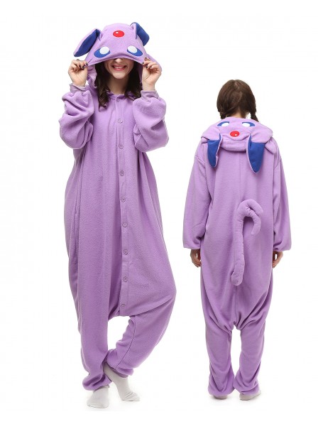Violett Monster Kigurumi Onesie Pyjamas Polar Fleece Tier Unisex Kostüme Für Erwachsene