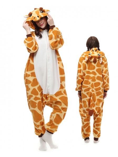 Giraffe Kigurumi Onesie Pyjamas Polar Fleece Tier Unisex Kostüme Für Erwachsene