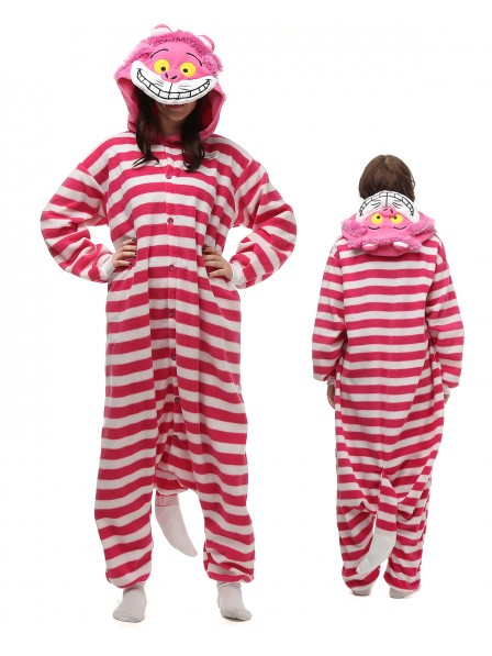 Grinsende Katze Kigurumi Onesie Pyjamas Polar Fleece Tier Unisex Kostüme Für Erwachsene